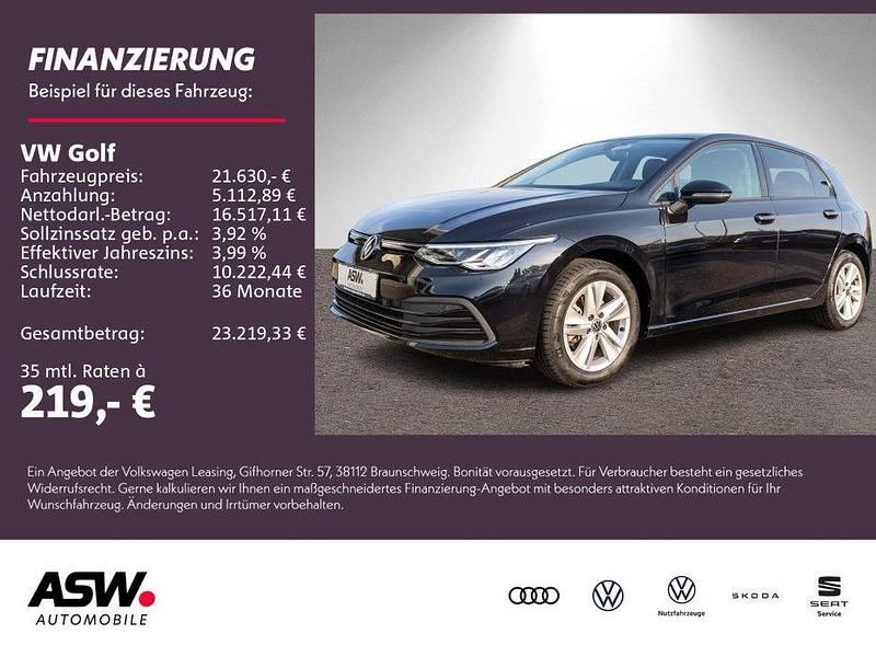 Deep black perleffekt Gebraucht 2022 VW Golf VIII Life Limousine | 20.760 € (Guter Preis) - Bild 1/4