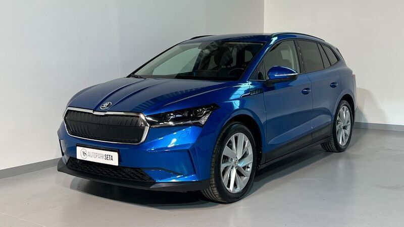 Blau Gebraucht 2021 Skoda Enyaq iV Lodge SUV | 26.999 € (Guter Preis) - Bild 1/4