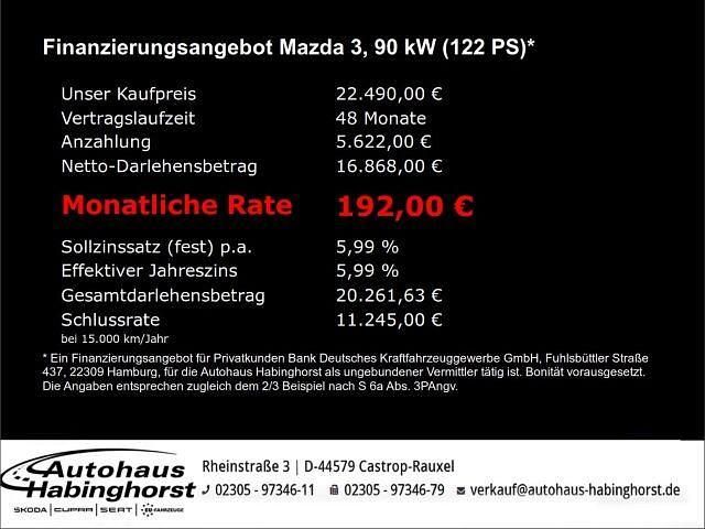Gebraucht Mazda 3 Selection 122 PS (89 kW) 2022 Grau Limousine
