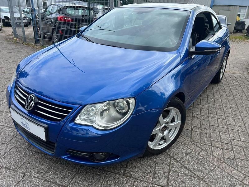 Blau Gebraucht 2009 VW Eos Cabrio | 5.990 € (Fairer Preis) - Bild 1/4