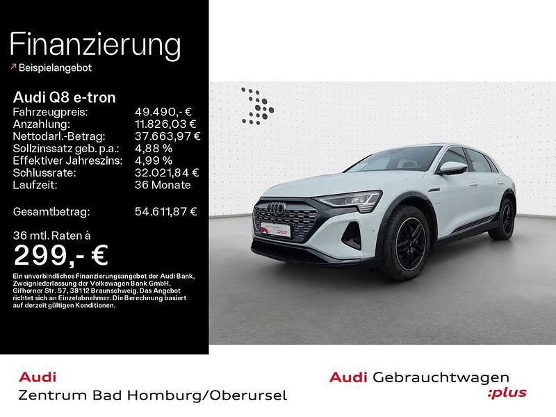 Gebraucht Audi Q8 e-tron Advanced Plus 250 kW (340 PS) 2024 Gletscherweiß metallic SUV