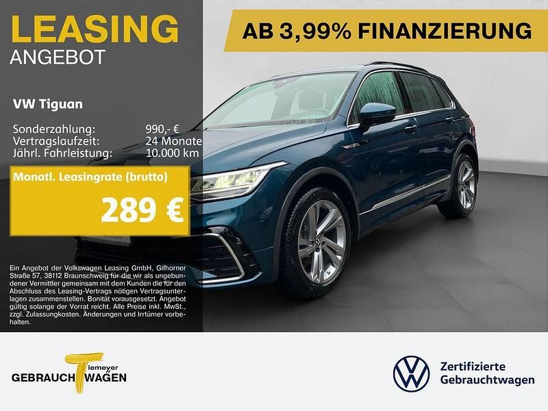 Blau Gebraucht 2023 VW Tiguan R-line SUV | 33.950 € (Superpreis) - Bild 1/4