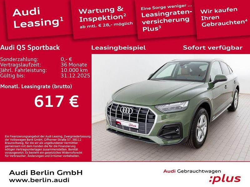 Distriktgrün metallic Gebraucht 2025 Audi Q5 Sportback Ambiente SUV | 58.990 € - Bild 1/3