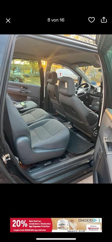 Gebraucht VW Sharan 115 PS (84 kW) 2004 Schwarz Van / Kleinbus