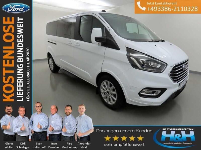 Weiß Gebraucht 2022 Ford Tourneo Custom Titanium X Van / Kleinbus | 42.440 € (Fairer Preis) - Bild 1/4