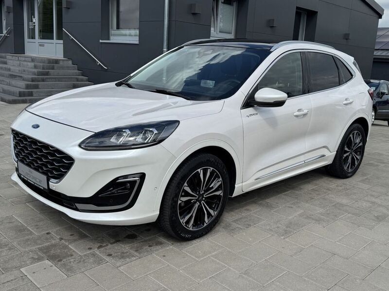 Arktisweiß (metallic) Gebraucht 2022 Ford Kuga Vignale SUV | 33.350 € (Etwas zu teuer) - Bild 1/4