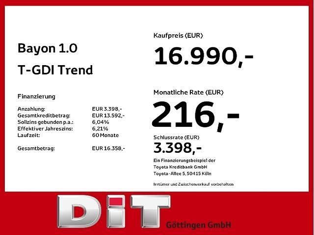 Gebraucht Hyundai Bayon Trend 101 PS (74 kW) 2023 Mangrove green / mic SUV