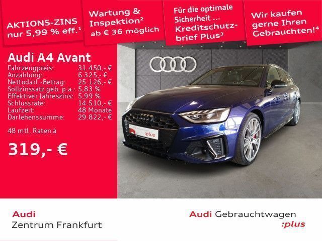 Blau Gebraucht 2022 Audi A4 S-Line Kombi | 31.850 € (Fairer Preis) - Bild 1/2