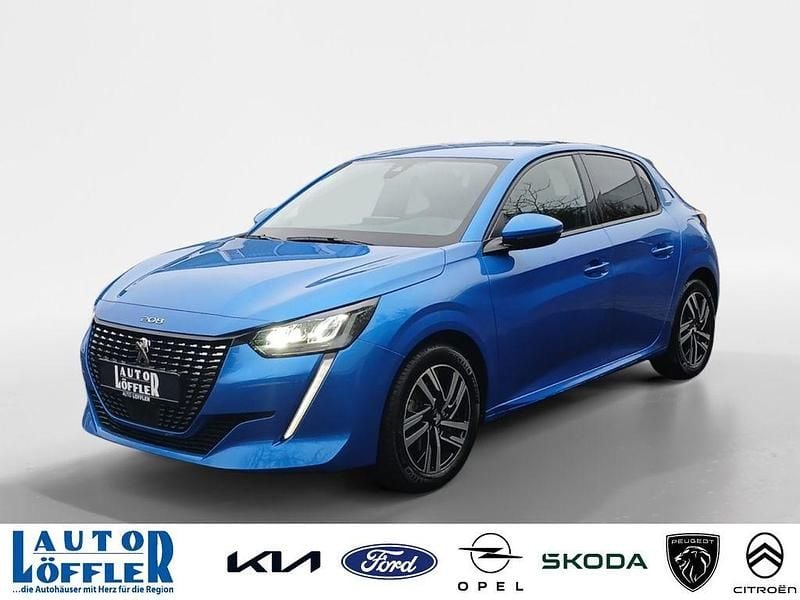 Blau (metallic) Gebraucht 2021 Peugeot 208 Allure Kleinwagen | 18.112 € (Teuer) - Bild 1/4