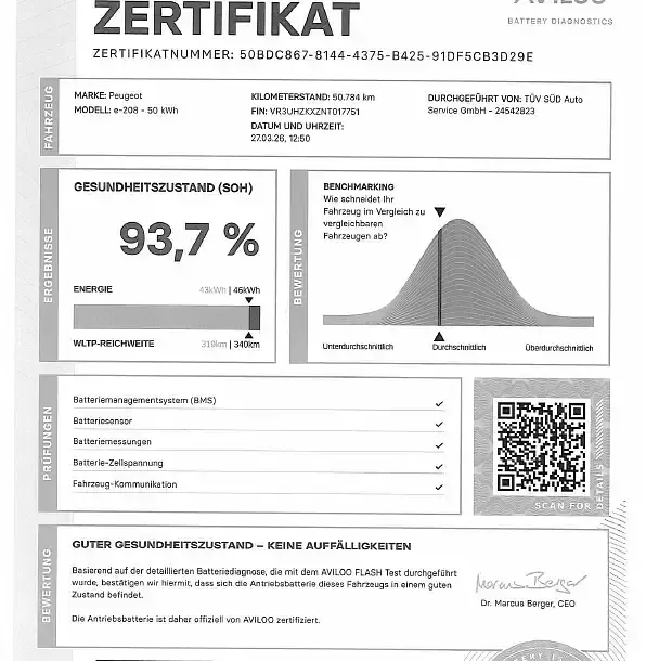 Gebraucht Peugeot e-208 Active 11 kW (15 PS) 2022 Weiss Kleinwagen