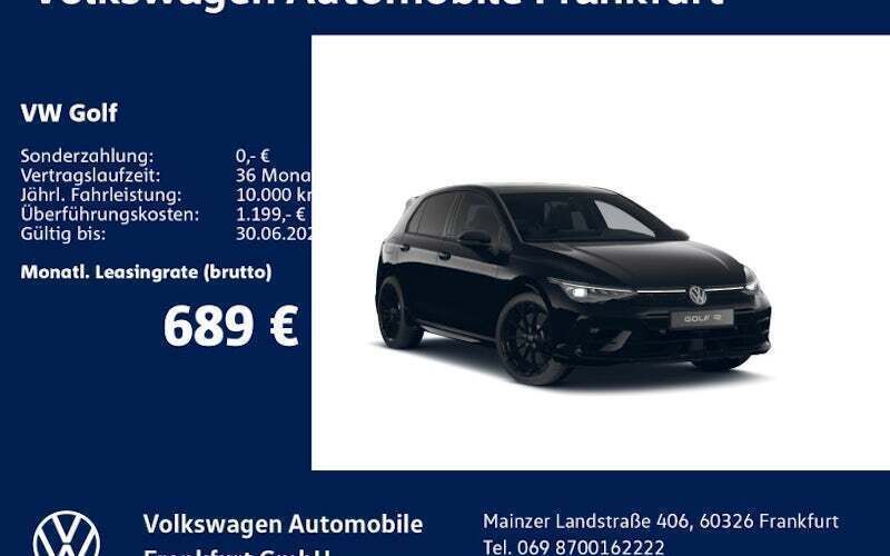 Schwarz Neu 2025 VW Golf VIII R Limousine | 67.590 € - Bild 1/4