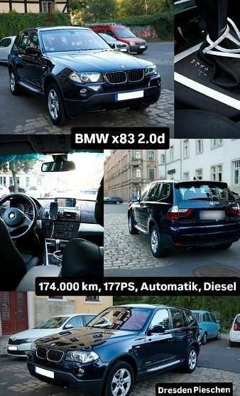 Gebraucht BMW X3 177 PS (130 kW) 2008 Blau SUV