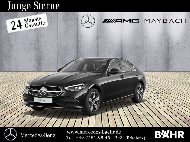 Lack obsidianschwarz Gebraucht 2024 Mercedes C180 Avantgarde Limousine | 38.950 € (Fairer Preis) - Bild 1/4