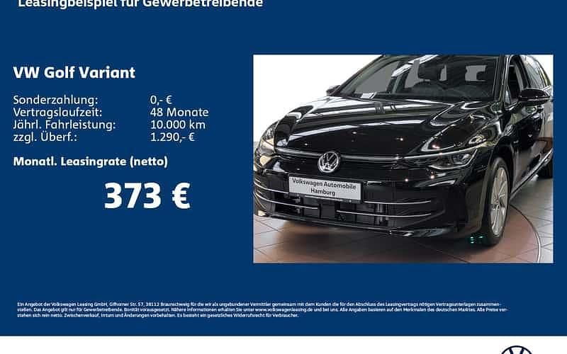 Schwarz Neu 2025 VW Golf VIII Life Kombi | 42.575 € (Teuer) - Bild 1/4