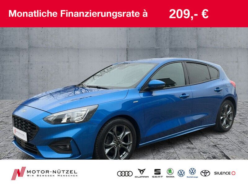 Blau Gebraucht 2019 Ford Focus ST-Line Limousine | 15.690 € (Fairer Preis) - Bild 1/4