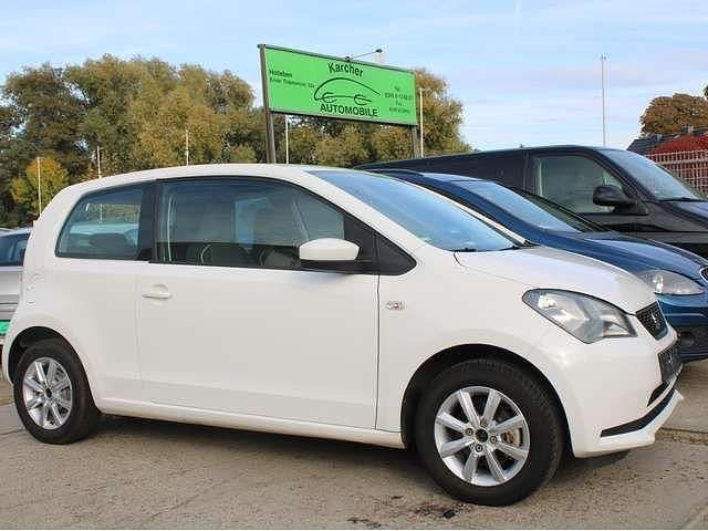 "candy" weiss Gebraucht 2018 Seat Mii Chic Kleinwagen | 6.990 € (Fairer Preis) - Bild 1/4