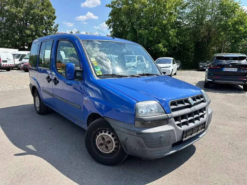Gebraucht Fiat Doblò 65 PS (47 kW) 2002 Blau Van / Kleinbus