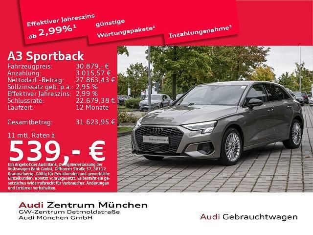 Individuallackierungen audi exclusive Gebraucht 2023 Audi A3 Sportback e-tron Advanced Limousine | 30.879 € (Teuer) - Bild 1/2