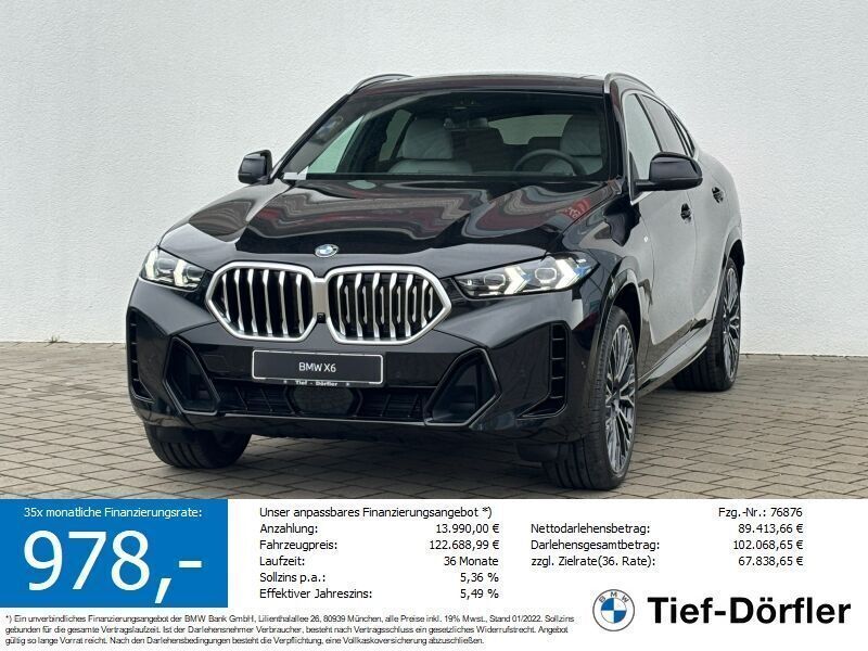 Schwarz Neu 2025 BMW X6 M Sport SUV | 97.232 € (Guter Preis) - Bild 1/4