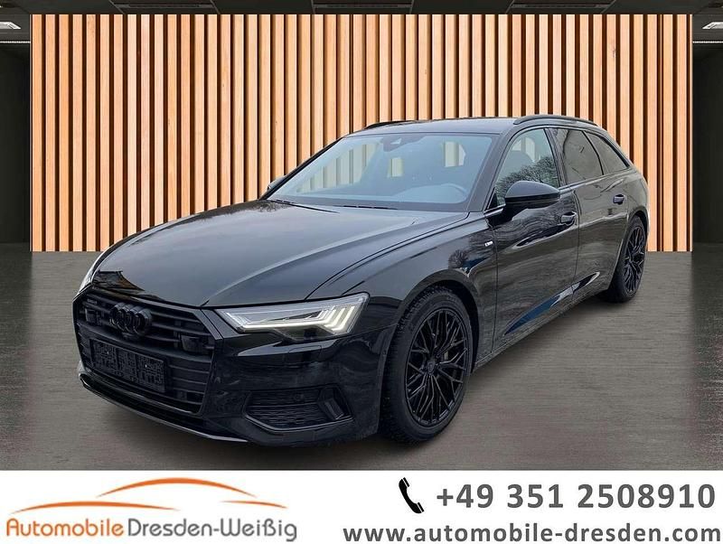 Schwarz brillantschwarz (metallic) Gebraucht 2021 Audi A6 S-Line Kombi | 34.980 € (Superpreis) - Bild 1/4