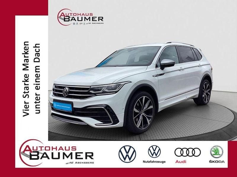 Pure white Gebraucht 2022 VW Tiguan Allspace R-line SUV | 30.950 € (Fairer Preis) - Bild 1/3