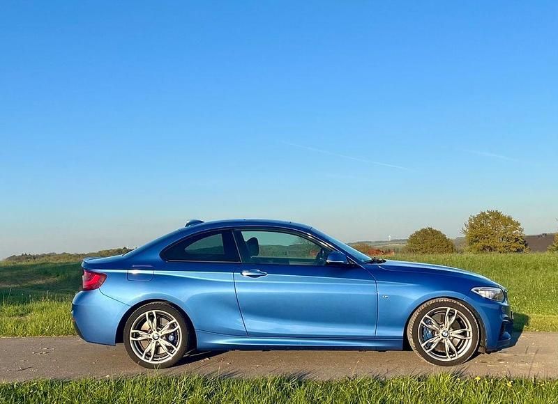 Second-hand BMW 220 Performance 184 CP (135 kW) 2014 Albastru Coupe