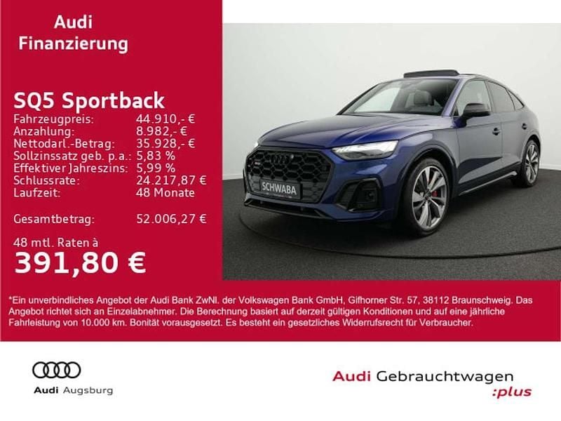 Navarrablau metallic Gebraucht 2021 Audi SQ5 SUV | 44.910 € (Guter Preis) - Bild 1/4