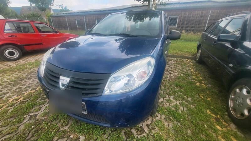 Blau Gebraucht 2009 Dacia Sandero Kleinwagen | 550 € (Superpreis) - Bild 1/4