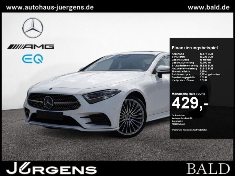 Unilack polarweiss Gebraucht 2022 Mercedes CLS300 Avantgarde Coupé | 47.490 € (Teuer) - Bild 1/4