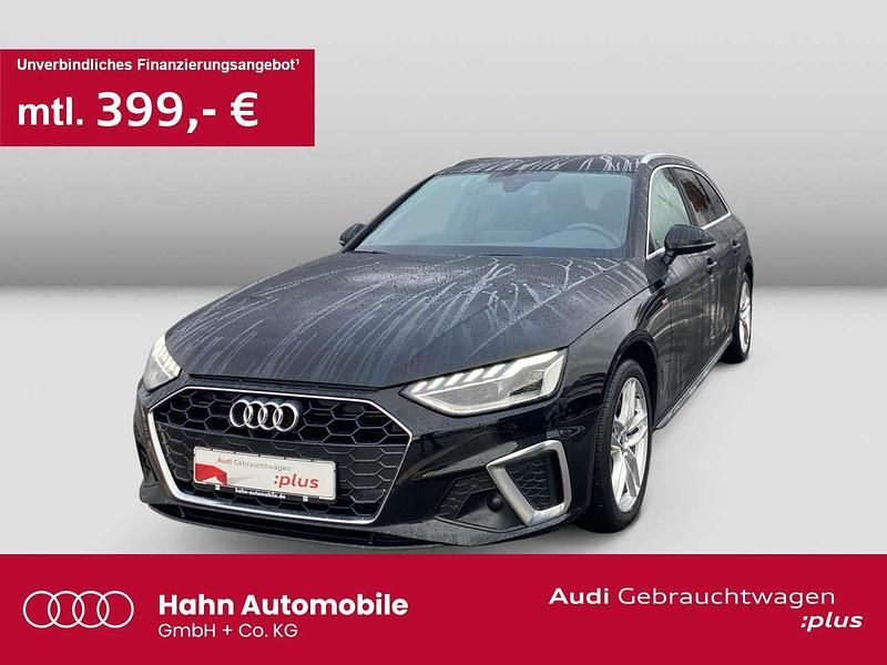 Mythosschwarz metallic Gebraucht 2022 Audi A4 S-Line Kombi | 32.830 € (Etwas zu teuer) - Bild 1/3