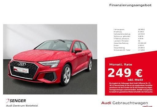Gebraucht Audi A3 S-Line 150 PS (110 kW) 2023 Tangorot metallic Limousine