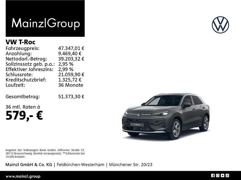 Neu VW T-Roc Style 116 PS (85 kW) 2026 Grau SUV