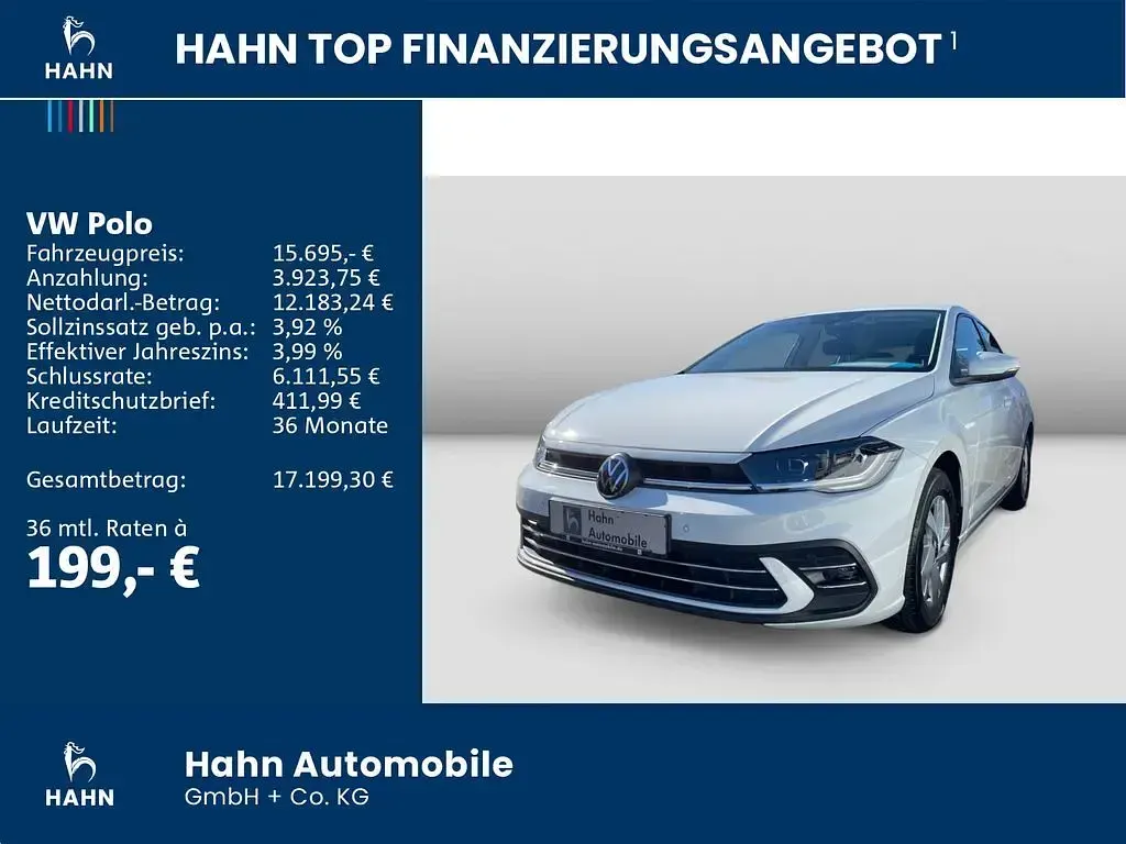 Gebraucht VW Polo Style 95 PS (69 kW) 2022 Weiß Kleinwagen