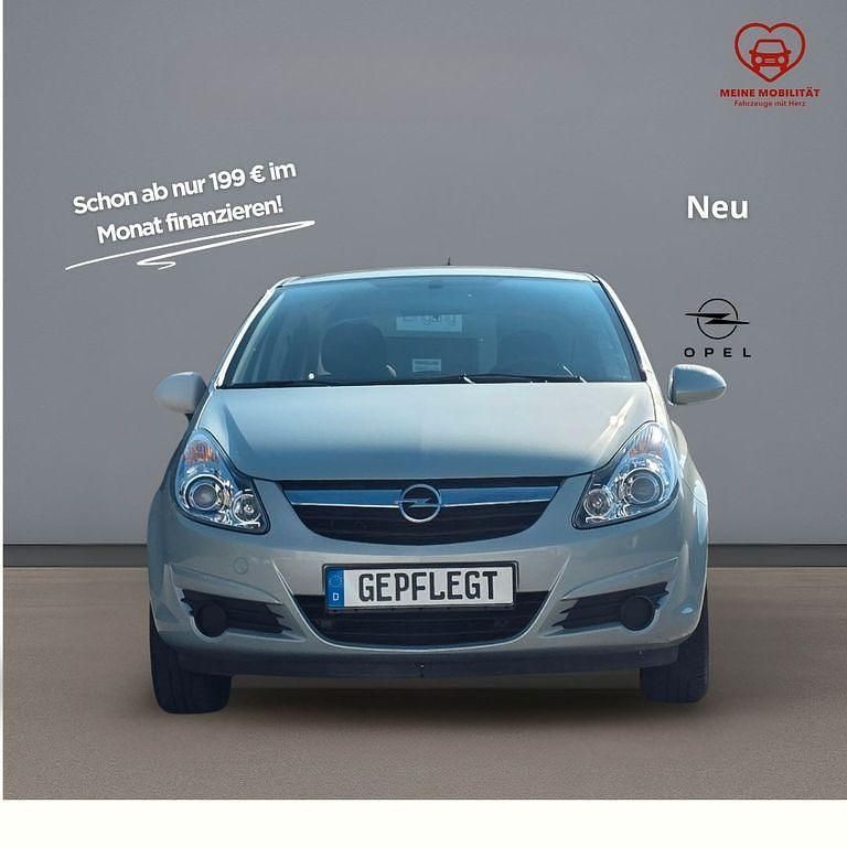 Grün Gebraucht 2009 Opel Corsa Limousine | 8.490 € (Teuer) - Bild 1/4