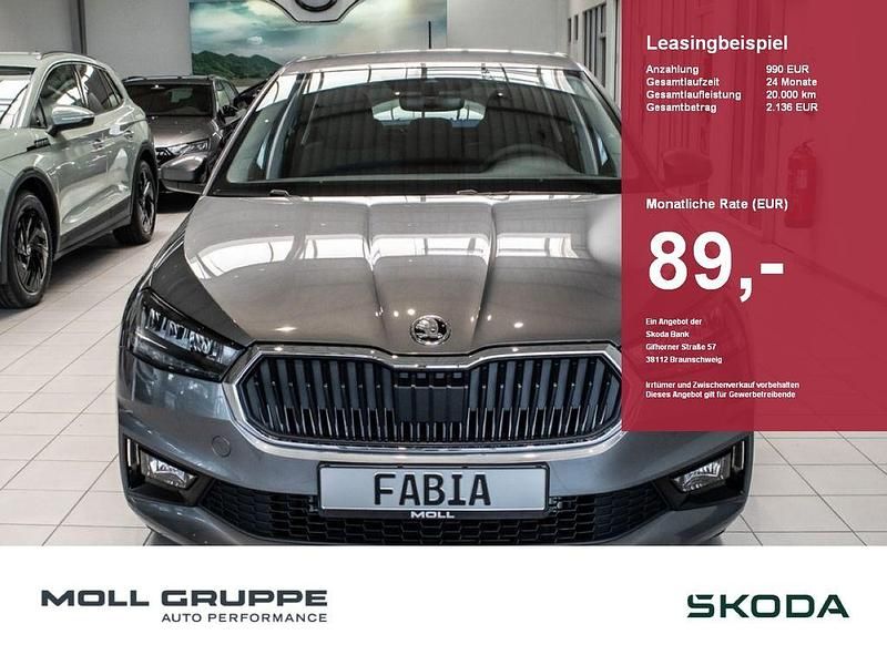 Neu Skoda Fabia Essence 80 PS (58 kW) 2026 Graphitegrau metallic Limousine