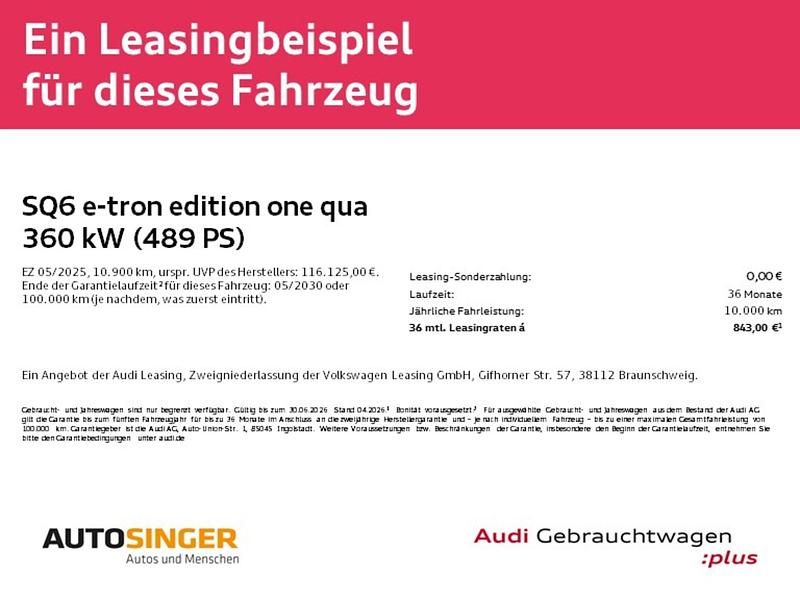 Gebraucht Audi SQ6 e-tron Edition .1 359 kW (489 PS) 2025 Magnetgrau SUV