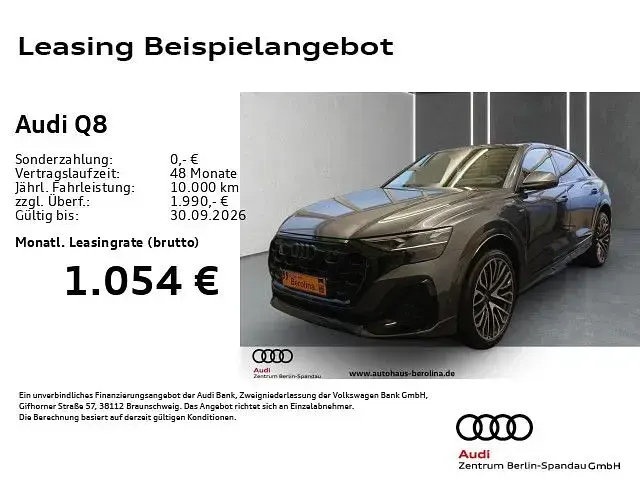 Neu Audi Q8 Business 286 PS (210 kW) 2025 Grau SUV