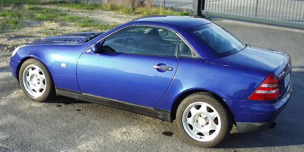 Gebraucht Mercedes SLK230 193 PS (141 kW) 1998 Blau Cabrio