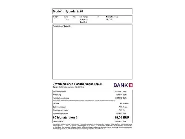 Gebraucht Hyundai ix20 90 PS (66 kW) 2019 Kleinwagen