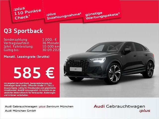 Schwarz Gebraucht 2025 Audi Q3 Sportback S-Line SUV | 50.785 € (Superpreis) - Bild 1/2