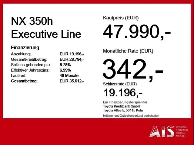 Gebraucht Lexus NX350h Executive Line 243 PS (178 kW) 2024 Graphitschwarz SUV