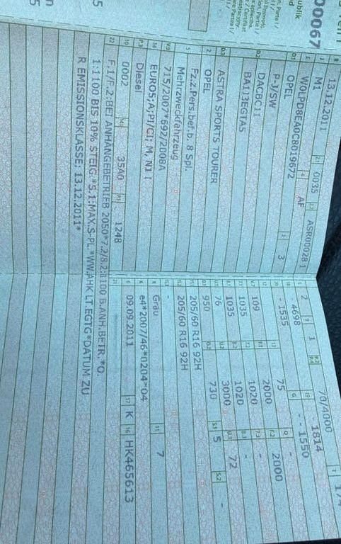 Gebraucht Opel Astra 95 PS (69 kW) 2011 Silber Kombi