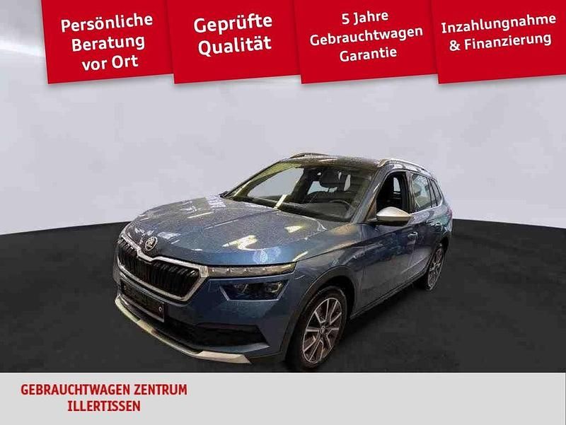 Blau Gebraucht 2021 Skoda Kamiq ScoutLine SUV | 22.999 € (Fairer Preis) - Bild 1/4