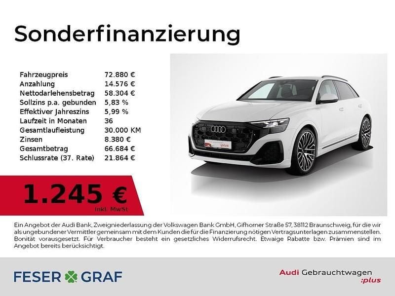 Carraraweiß Gebraucht 2025 Audi Q8 Ambiente SUV | 72.880 € - Bild 1/4