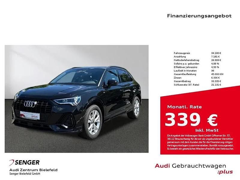 Schwarz Gebraucht 2022 Audi Q3 S-Line SUV | 34.180 € (Guter Preis) - Bild 1/1
