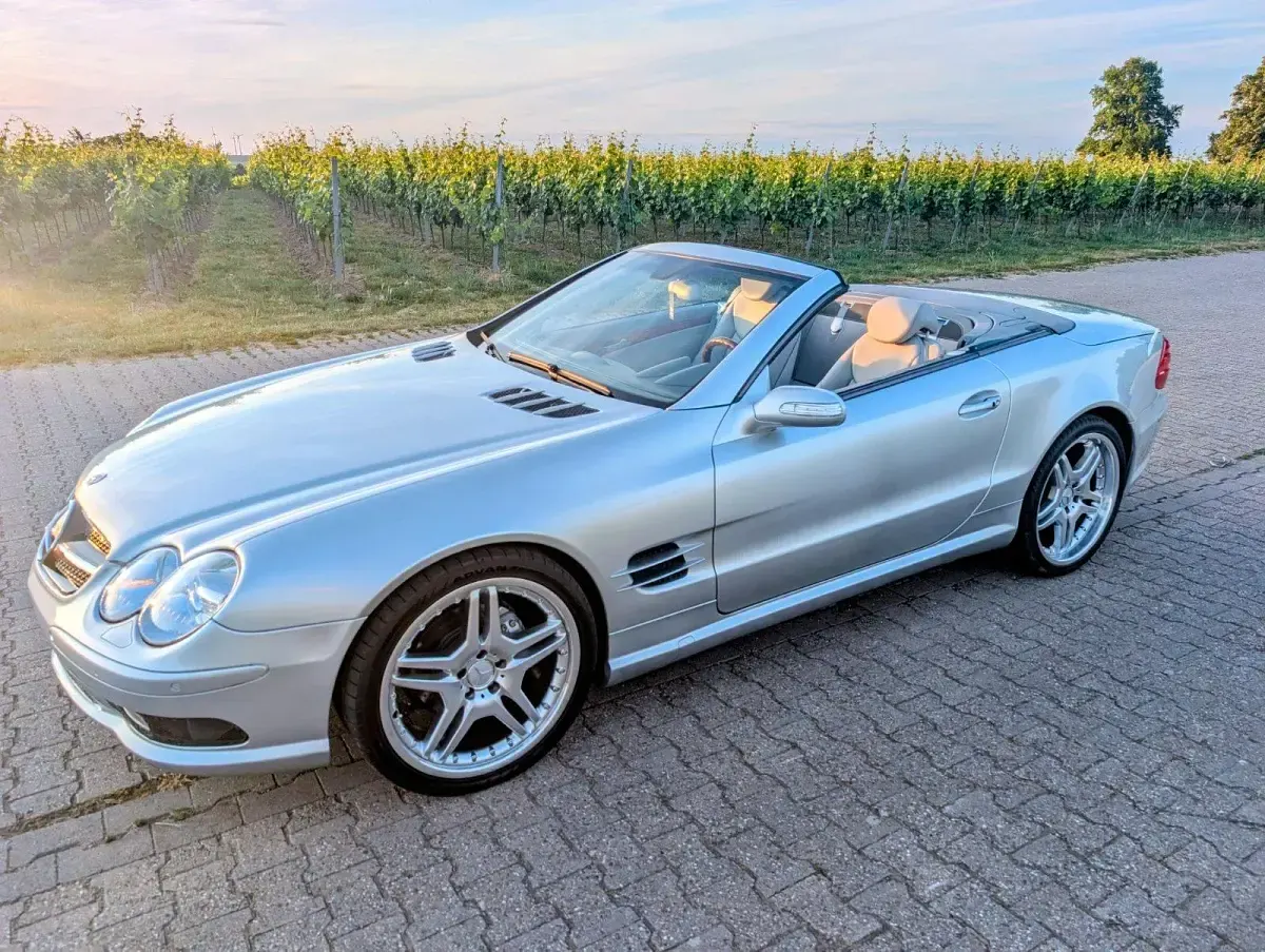 Gebraucht Mercedes SL500 AMG 306 PS (225 kW) 2004 Silber Cabrio