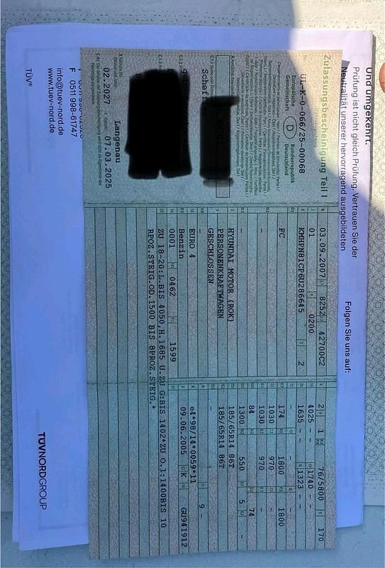 Gebraucht Hyundai Matrix 76 PS (55 kW) 2007 Schwarz Van / Kleinbus