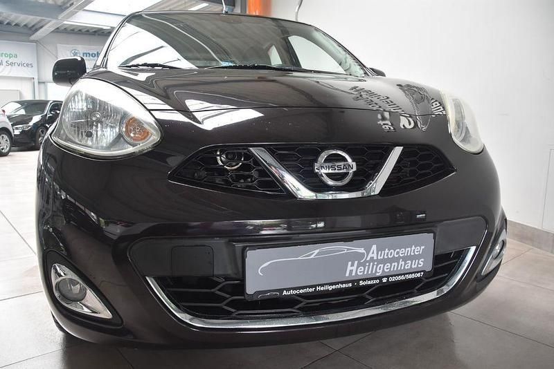 Schwarz Gebraucht 2015 Nissan Micra Acenta Kleinwagen | 7.280 € (Fairer Preis) - Bild 1/4