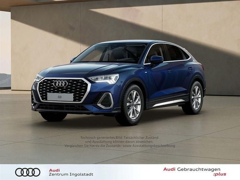 Navarrablau metallic Gebraucht 2025 Audi Q3 Sportback S-Line SUV | 39.490 € (Superpreis) - Bild 1/3