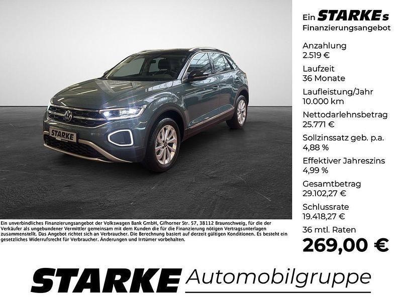 Blau Gebraucht 2025 VW T-Roc Style SUV | 28.290 € (Superpreis) - Bild 1/4